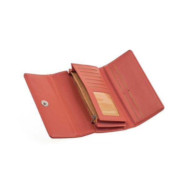 VERDE Novčanik ženski pravougaoni sa štepom 1441, 19×3.5×10 cm - 16NZV1441J