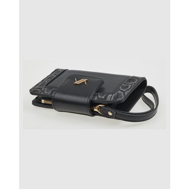 VERDE Novčanik ženski mali sa zmijskom šaraom 1513, 14,5x2x10cm - 16NZV1513B