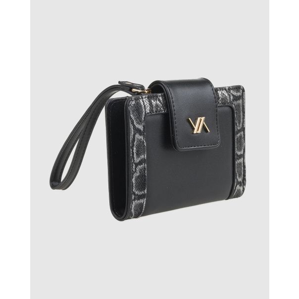 VERDE Novčanik ženski mali sa zmijskom šaraom 1513, 14,5x2x10cm - 16NZV1513B