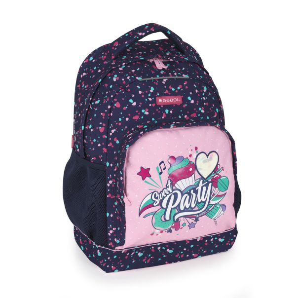 GABOL Ranac školski sa točkićima RASKLOPIV 34x46x20 cm 23 l - 1,8 kg Party - EP2733712