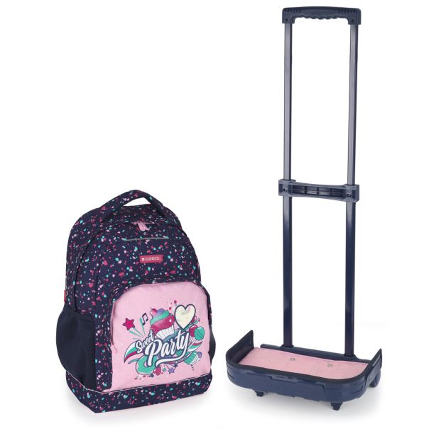 GABOL Ranac školski sa točkićima RASKLOPIV 34x46x20 cm 23 l - 1,8 kg Party - EP2733712