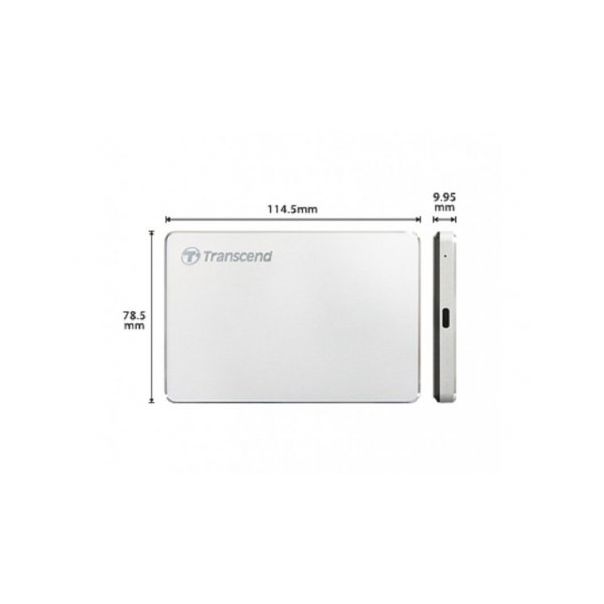 TRANSCEND Eksterni hard disk HDD 1TB Slim M3S, srebrna - 170091