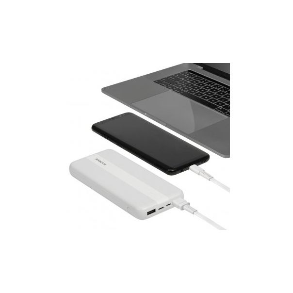 RIVACASE Power Bank VA 2041, 10000mAh, bela - 170231