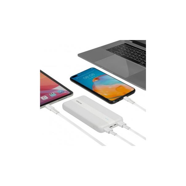 RIVACASE Power Bank VA 2041, 10000mAh, bela - 170231