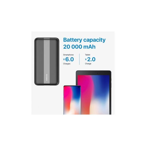 RIVACASE Power Bank VA 2081 20000mAh, crna - 170234