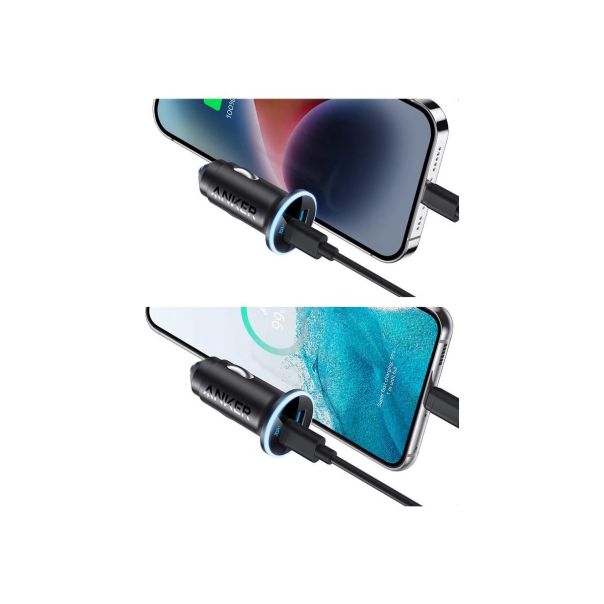 ANKER Auto punjač 52,5W Usb A+Type C, crna - 80198