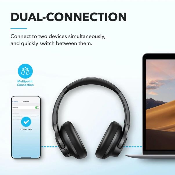 ANKER Bluetooth slušalice Soundcore Q20i, crna - 80420