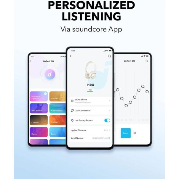ANKER Bluetooth slušalice Soundcore H30i, crna - 80423