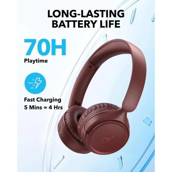 ANKER Bluetooth slušalice Soundcore H30i, crvena - 80424