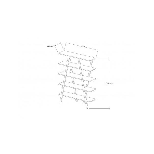 HANAH HOME Polica Perla, braon - 171751