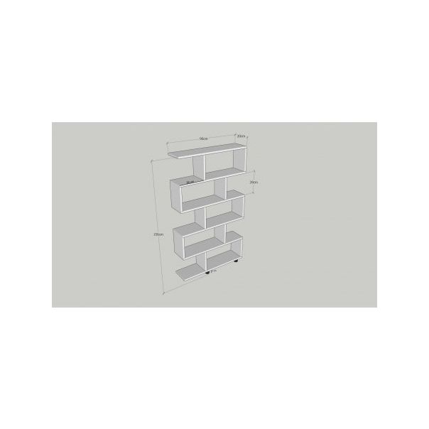 HANAH HOME Polica za knjige Elif White - 171752