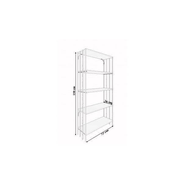 HANAH HOME Polica za knjige Verona - 171765