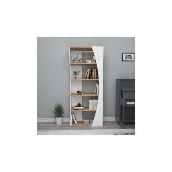 HANAH HOME Polica Selge, braon/bela - 171802