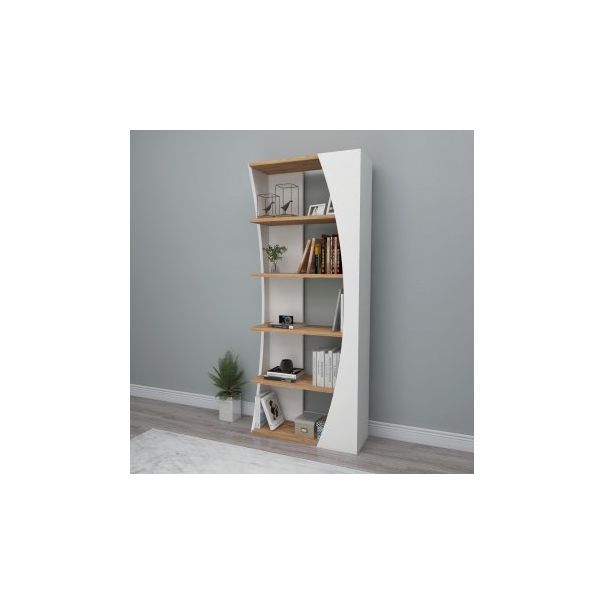 HANAH HOME Polica Selge, braon/bela - 171802
