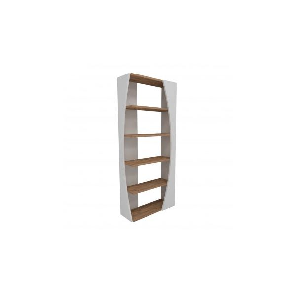 HANAH HOME Polica Selge, braon/bela - 171802