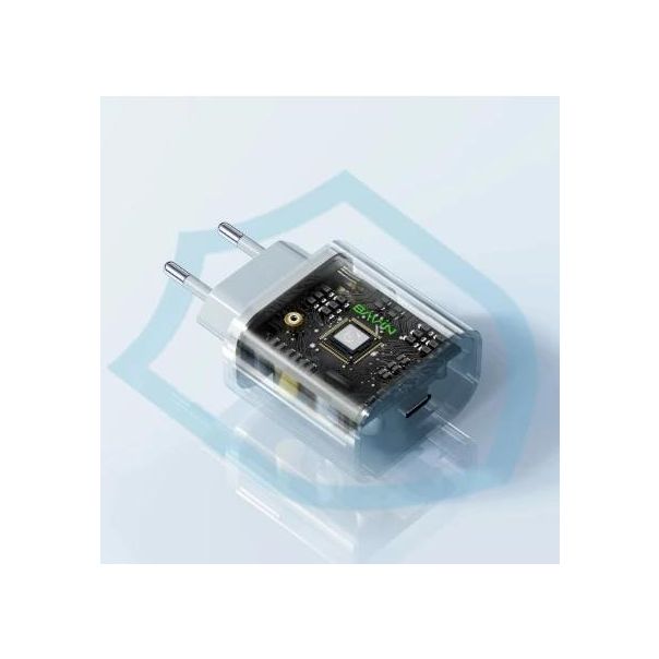 BAVIN Punjač 20W USB-C + kabl type-C 60W, bela - 90036
