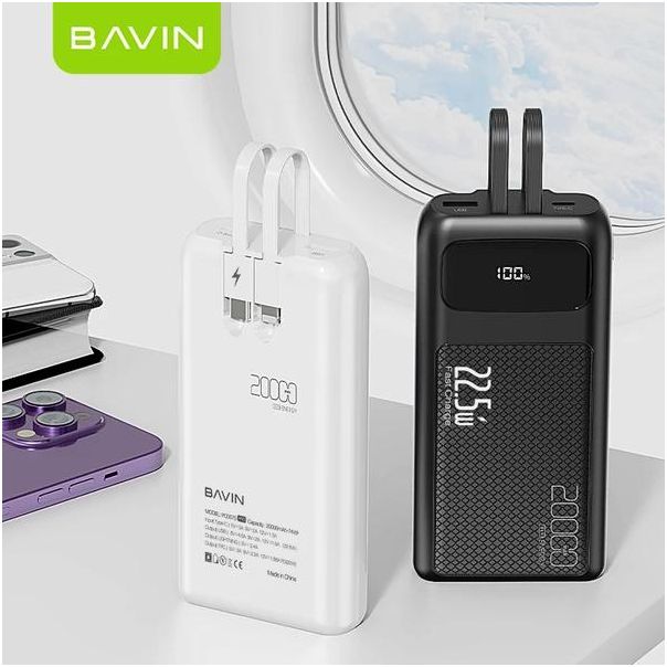 BAVIN Power bank 20000mAh 22.5W, crna - 90313