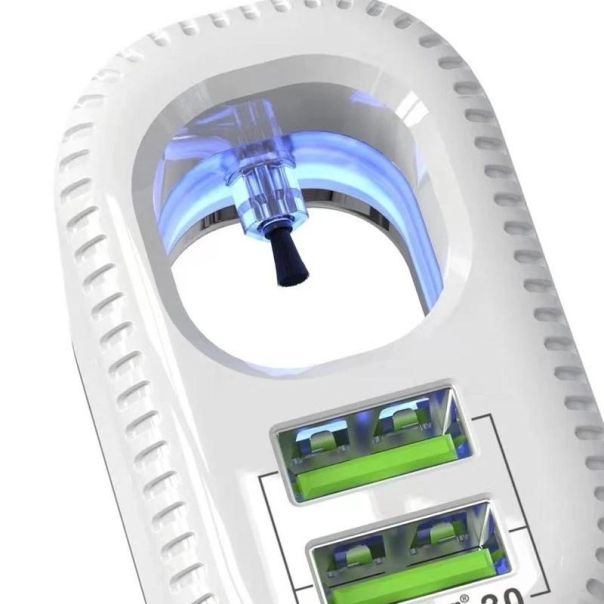 BAVIN Auto punjač i sterilizator 36W PD QC3,0, 2xUSB + kabl type-C, bela - 90042-1