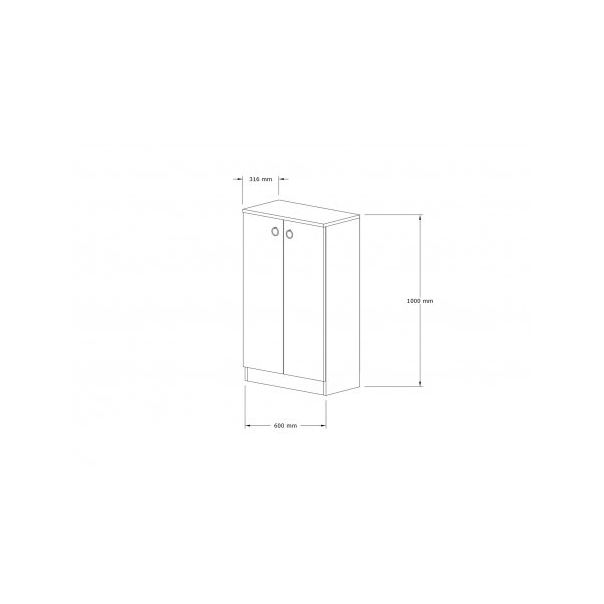 HANAH HOME Cipelarnik Defne Sapphire (835PUQ3904) - 172105