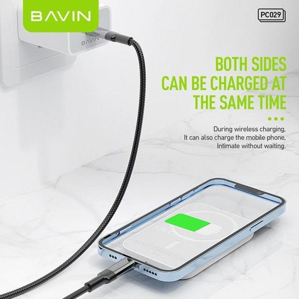 BAVIN Magsafe magnetic Power bank 5000mAh, bela - 90322