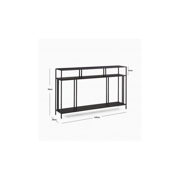 HANAH HOME Komoda Venedik, crna - 172435