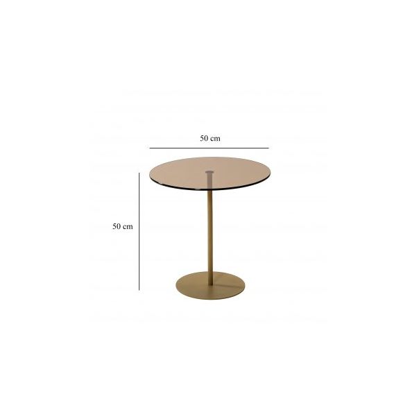 HANAH HOME Pomoćni stočić Chill Out Gold Bronze - 172478