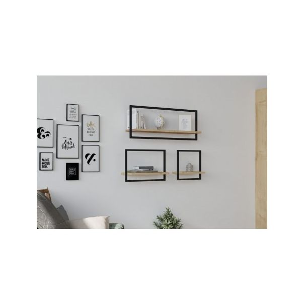 HANAH HOME Zidna polica Yeso Sapphire Oak - 172586