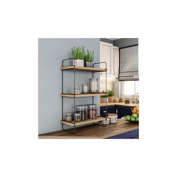 HANAH HOME Zidna polica Pulalis, svetlo braon - 172588-1