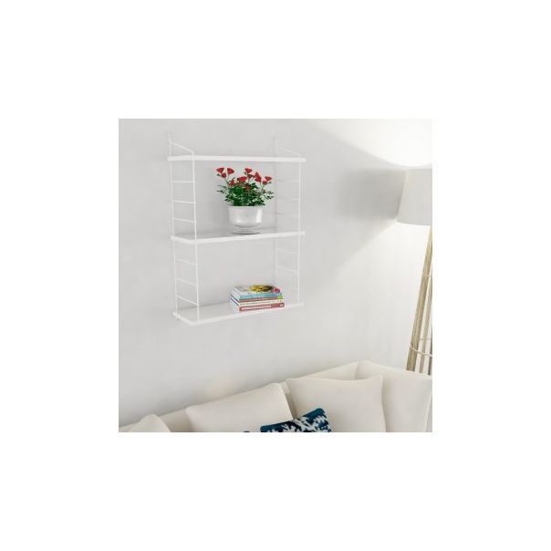 HANAH HOME Zidna polica Armoni 3'lü, bela sjaj - 172596