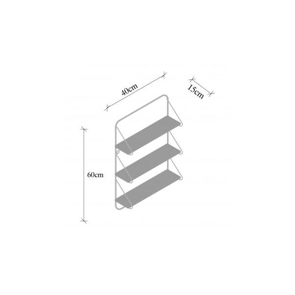 HANAH HOME Zidna polica Violaceae - 172617