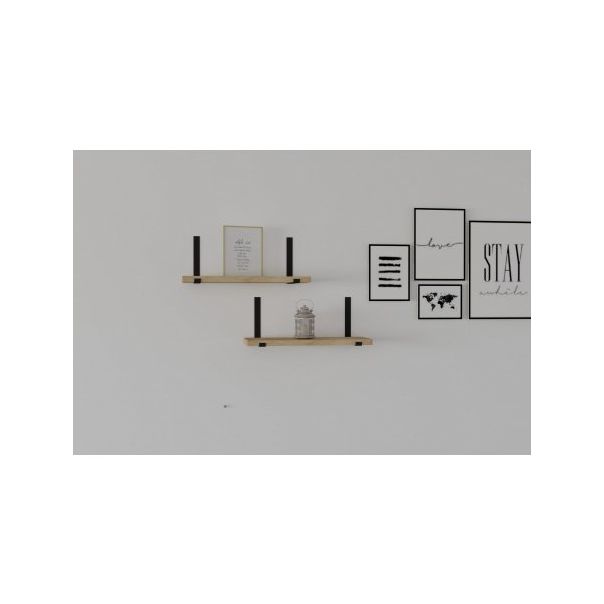 HANAH HOME Set zidnih polica Lama 2/1, krem - 172627