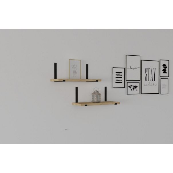 HANAH HOME Set zidnih polica Lama 2/1, krem - 172627