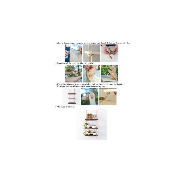 HANAH HOME Zidna polica RAF236 - 172633