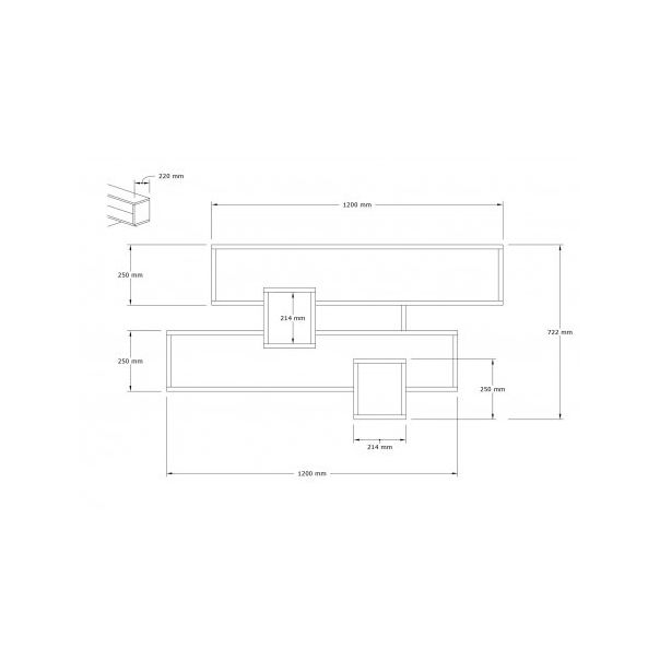 HANAH HOME Zidna polica Karen - 172643