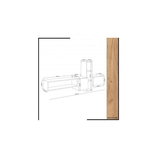 HANAH HOME TV polica Kumkuat - 172749