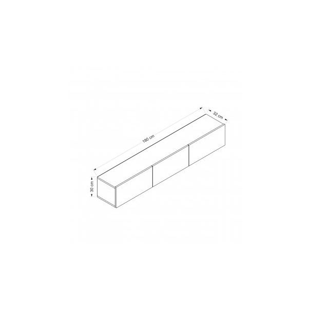 HANAH HOME TV komoda Rigel, bela - 172758