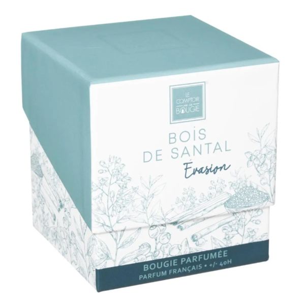 ATMOSPHERA Sveća sandalovina 8x9cm vosak/staklo svetlo zelena - 172760G