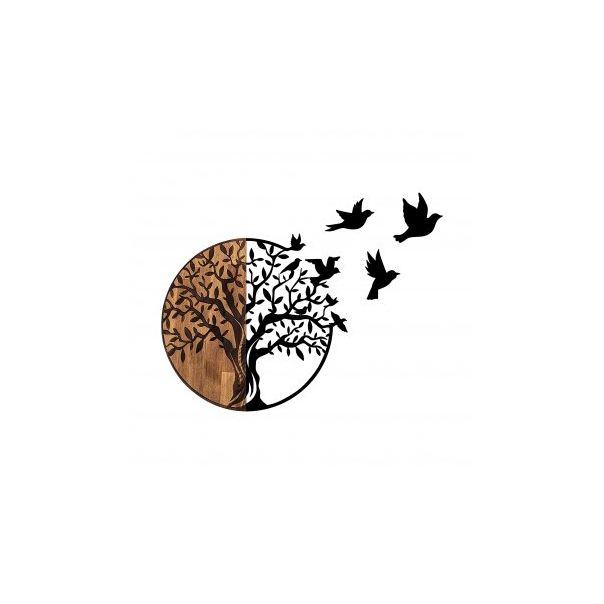 WALLXPERT Zidna dekoracija Tree And Birds 322 - 172781