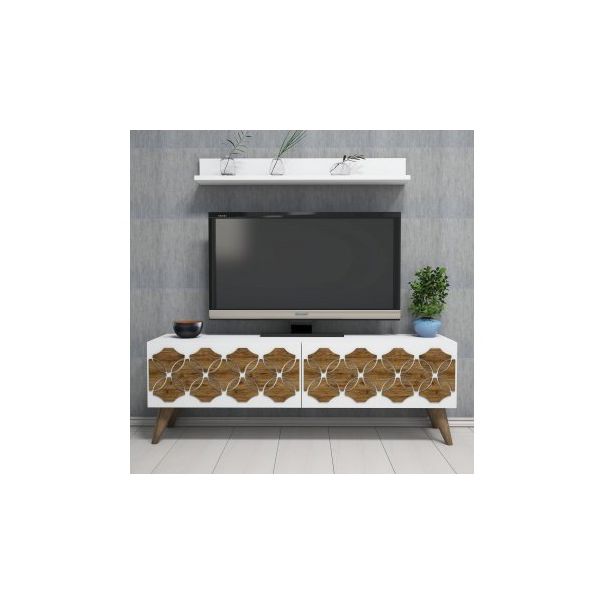 HANAH HOME TV polica Nisan White - 172784
