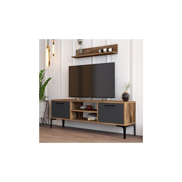 HANAH HOME TV polica Riga Anthracite - 172786
