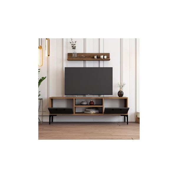 HANAH HOME TV polica Riga Anthracite - 172786