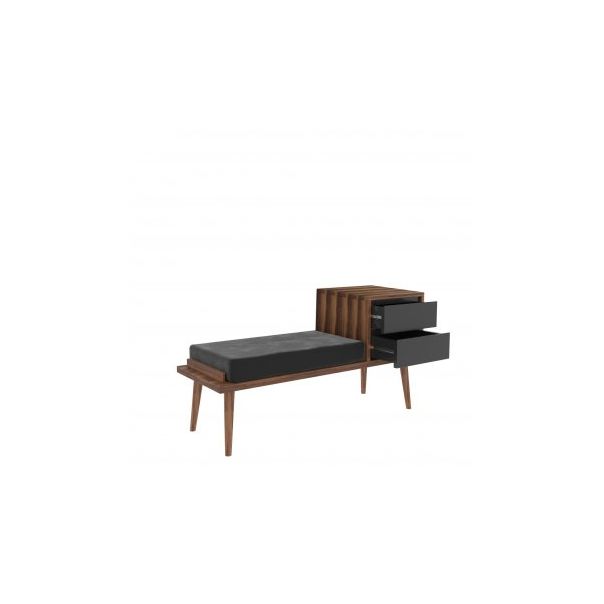 HANAH HOME Cipelarnik Fiume, braon/siva - 172808