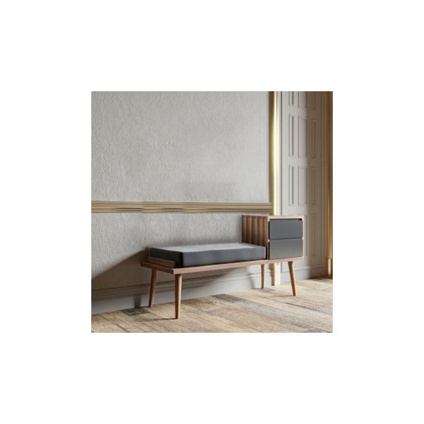 HANAH HOME Cipelarnik Fiume, braon/siva - 172808