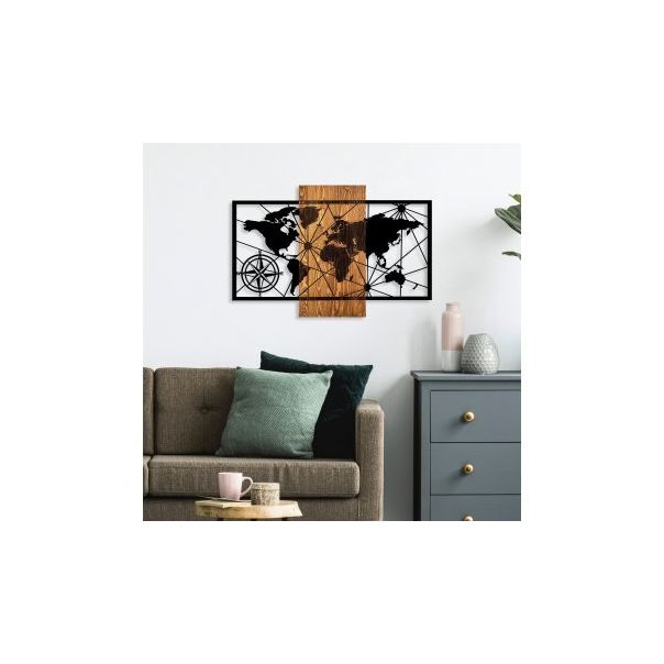 WALLXPERT Zidna dekoracija World Map 3 M - 172865