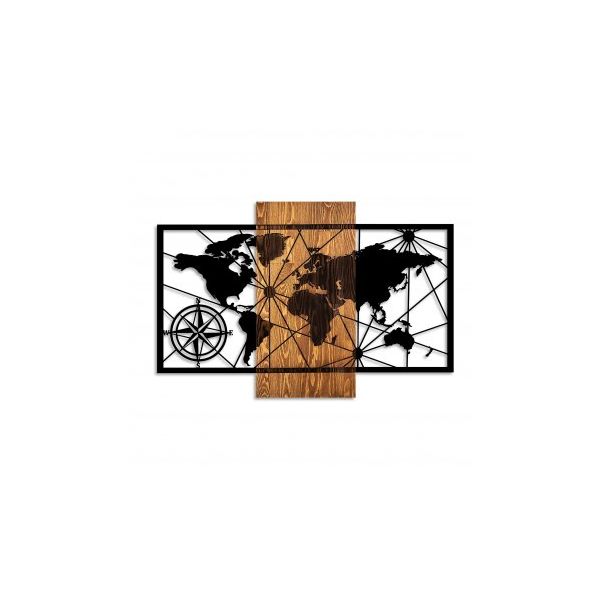 WALLXPERT Zidna dekoracija World Map 3 M - 172865
