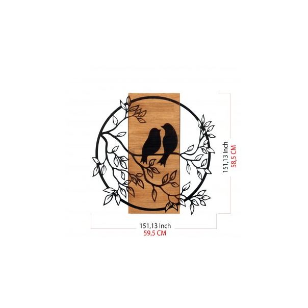 WALLXPERT Zidna dekoracija Birds in love - 172886