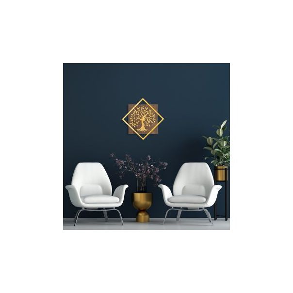 WALLXPERT Zidna dekoracija Tree v2 Gold - 172888