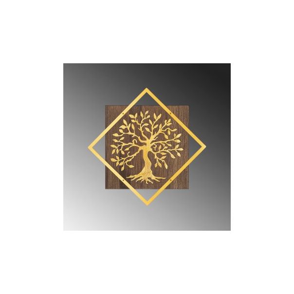 WALLXPERT Zidna dekoracija Tree v2 Gold - 172888