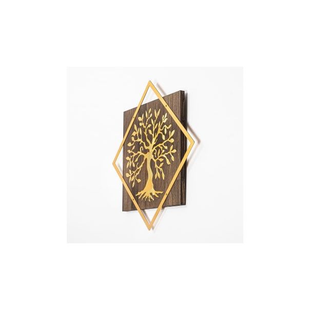 WALLXPERT Zidna dekoracija Tree v2 Gold - 172888