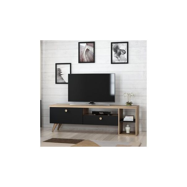 HANAH HOME TV komoda Parion, braon/crna - 172924